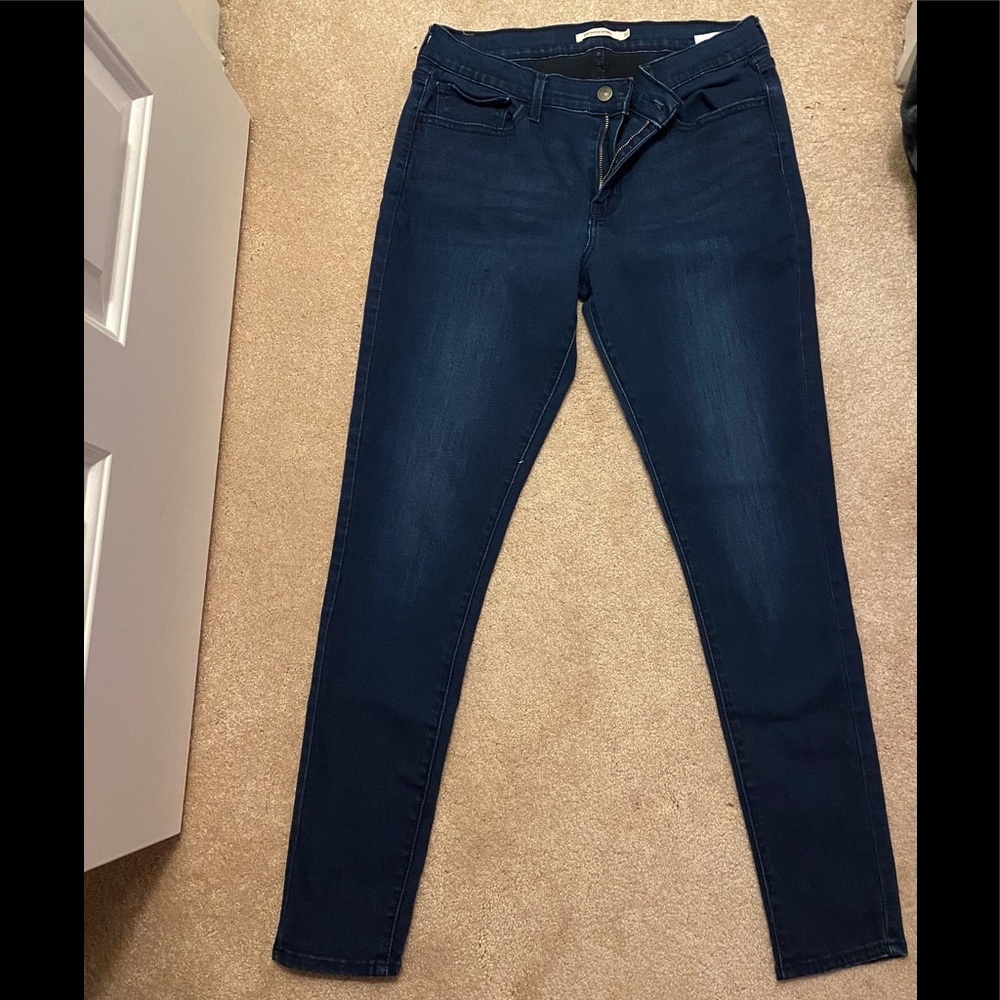 Levi’s Dark Wash 710 Super Skinny Jeans